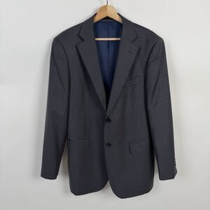Combatant Gentlemen Suit Jacket 40R Mens Gray Wool Sport Coat Pick Stitch Modern